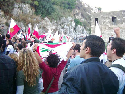 Demonstration against Syrians